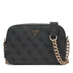 Torebka Guess. Szare torebki wieczorowe damskie Guess, z aplikacjami, bez dodatków. Za 379.99 zł.