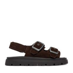 Sandały G-Star Raw. Brązowe sandały damskie G-Star Raw, bez wzorów, bez obcasa, na płaskiej podeszwie, bez zapięcia. Za 269.99 zł.