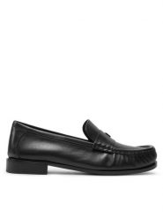 Max Mara Mokasyny Mmloafer 24245262316 Czarny. Czarne mokasyny damskie Max Mara, ze skóry, bez obcasa. Za 1,889.00 zł.