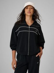 4F Bluza dresowa loose bez kaptura damska - czarna L. Czarne bluzy damskie 4F, l, bez wzorów, z dresówki, bez kaptura. Za 199.99 zł.