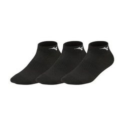Skarpety treningowe dla dorosłych Mizuno Training Mid 3 Pack. Czarne skarpetki damskie Mizuno, bez wzorów. Za 49.99 zł.
