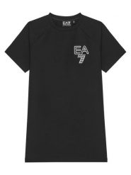 EA7 Emporio Armani Sukienka codzienna 7G000049 AF12484 UC001 Czarny Relaxed Fit. Czarne sukienki dziewczęce EA7 Emporio Armani, bez wzorów, z bawełny, bez ramiączek, proste. Za 249.99 zł.