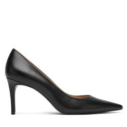 Szpilki Stuart Weitzman. Czarne szpilki damskie Stuart Weitzman, bez wzorów, bez obcasa, na szpilce, bez zapięcia. Za 1,849.00 zł.