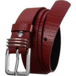 Pasek damski czerwony Rovicky ZPD-S2,5CK. Czerwone paski damskie ROVICKY, bez wzorów, ze skóry. Za 38.99 zł.
