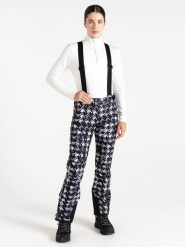 Dare 2b Spodnie narciarskie "Diminish" w kolorze czarno-białym rozmiar: 34. Czarne spodnie sportowe damskie Dare 2b, m, bez wzorów, narciarskie. Za 147.91 zł.