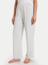 Tommy Hilfiger Spodnie piżamowe UW0UW06074 Szary Regular Fit. Szare piżamy damskie Tommy Hilfiger, bez wzorów, z bawełny, bez ramiączek. Za 209.99 zł.