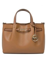 Michael Kors Skórzana torebka w kolorze karmelowym - 24 x 17 x 7 cm rozmiar: onesize. Brązowe torebki klasyczne damskie Michael Kors, z materiału, przez ramię, bez dodatków. Za 861.99 zł.