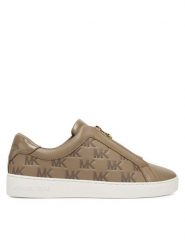 MICHAEL Michael Kors Sneakersy Keaton Zip Slip On 43T5KTFP5L Beżowy. Brązowe obuwie sportowe damskie MICHAEL Michael Kors, ze skóry, bez zapięcia. Za 389.99 zł.