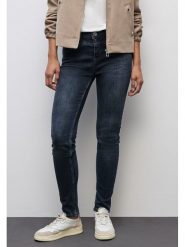 Street One Dżinsy - Slimf fit - w kolorze granatowym rozmiar: W27/L32. Niebieskie jeansy damskie Street One, z podwyższonym stanem. Za 205.93 zł.