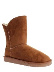 ISLAND BOOT Kozaki zimowe "Adeline" w kolorze jasnobrązowym rozmiar: 36. Brązowe kozaki damskie Island Boot, na zimę, z materiału, bez obcasa, bez zapięcia. Za 114.17 zł.