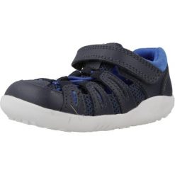 Sandały BOBUX SUMMIT Niebieski. Niebieskie sandały damskie Bobux, bez wzorów, ze skóry, bez obcasa, bez zapięcia. Za 178.99 zł.