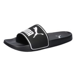 Puma Leadcat 2.0 - Klapki kąpielowe czarno-białe unisex. Białe klapki damskie Puma, bez wzorów, z materiału, bez obcasa, bez zapięcia. Za 101.75 zł.
