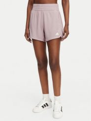 Adidas Szorty sportowe Pacer Essentials Knit KD9849 Fioletowy Regular Fit. Fioletowe spodenki sportowe damskie Adidas, m, bez wzorów, z syntetyku, na fitness i siłownię. Za 129.99 zł.