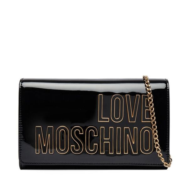 Torebka LOVE MOSCHINO. Czarne torebki wieczorowe damskie Love Moschino, bez wzorów, bez dodatków. Za 432.99 zł.