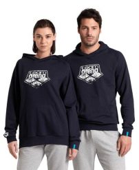 Bluza z kapturem Arena Graphic. Niebieskie bluzy damskie Arena, s, bez wzorów, z materiału, z kapturem. Za 362.50 zł.