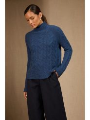 Perfect Cashmere Kaszmirowy sweter "Mairead" w kolorze niebieskim rozmiar: XXL. Niebieskie swetry klasyczne damskie Perfect Cashmere, xxl, z kaszmiru, bez kołnierzyka. Za 652.99 zł.