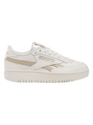 Reebok Skórzane sneakersy "Club C Double Revenge" w kolorze biało-beżowym rozmiar: 36. Białe obuwie sportowe damskie Reebok, z materiału, bez zapięcia. Za 217.99 zł.
