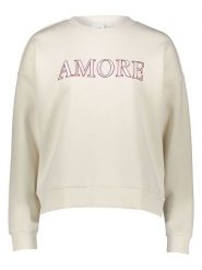 Vila Bluza w kolorze kremowym rozmiar: XS. Brązowe bluzy damskie Vila, xs, bez wzorów, bez kaptura. Za 70.08 zł.