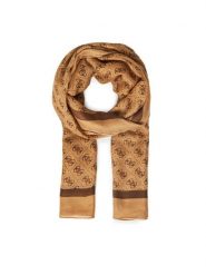 Guess Szal AW5341 POL03 Brązowy. Brązowe szaliki damskie Guess, z aplikacjami, z materiału. Za 199.99 zł.