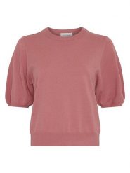 MOSS COPENHAGEN Sweter w kolorze jasnoróżowym rozmiar: M/L. Różowe swetry klasyczne damskie Moss Copenhagen, l, bez kołnierzyka. Za 114.95 zł.