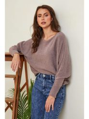 Joséfine Sweter "Hajos" w kolorze brązowym rozmiar: L. Brązowe swetry klasyczne damskie Joséfine, l, z kaszmiru, bez kołnierzyka. Za 181.45 zł.