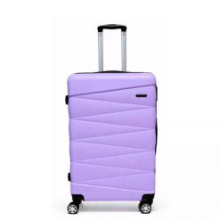 Walizka na kółkach Sapphire ST-2240 fioletowa - średnia M DUO. Fioletowe walizki SAPPHIRE, bez wzorów, z gumy, średnie. W wyprzedaży za 119.00 zł.