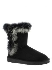 ISLAND BOOT Kozaki zimowe "Christy" w kolorze czarnym rozmiar: 36. Czarne kozaki damskie Island Boot, na zimę, z materiału, bez obcasa, bez zapięcia. Za 110.04 zł.