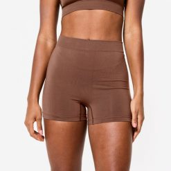 Spodenki bokserki sportowe damskie. Brązowe bokserki damskie STAREVER, bez wzorów, z elastanu. Za 49.99 zł.