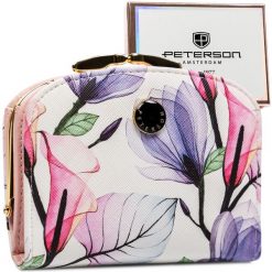 Portfel damski Peterson PTN 1830-F8 wzór 1. Portfele damskie Peterson, bez wzorów, ze skóry. Za 69.99 zł.