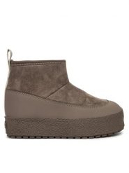Tretorn Śniegowce Alunda Hybrid Jr Khaki. Brązowe kozaki dziewczęce Tretorn, bez wzorów, z materiału, bez obcasa, bez zapięcia. Za 459.99 zł.