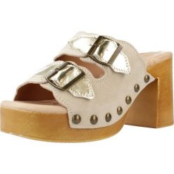 Sandały MTNG 53631M Beżowy. Brązowe sandały damskie mtng, bez wzorów, ze skóry, bez obcasa, bez zapięcia. Za 178.99 zł.