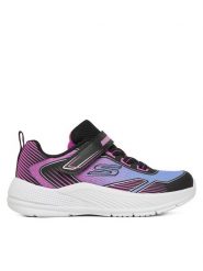Skechers Sneakersy Microspec Advance 303657N BKMT Czarny. Czarne buty sportowe dziewczęce Skechers, bez wzorów, z materiału, bez zapięcia. Za 109.99 zł.